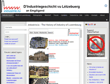 Tablet Screenshot of industrie.lu